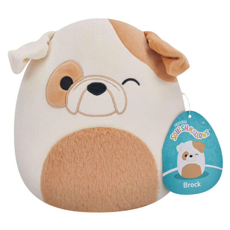 Squishmallows 7.5" - Brock Winking Bulldog with Fuzzy Belly