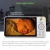 LeapFrog Moniteur de bébé Wi-Fi 1080p panoramique à 360 degrés et inclinaison à 2 camér affichage haute définition 720p de 5 po, veilleuse, vision nocturne couleur, LF925-2HD (blanc)