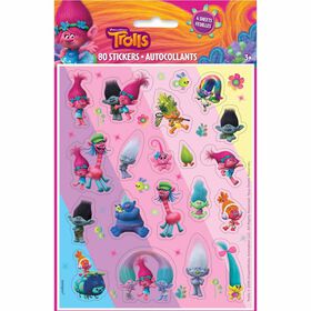Trolls Sticker Sheets 4 pieces