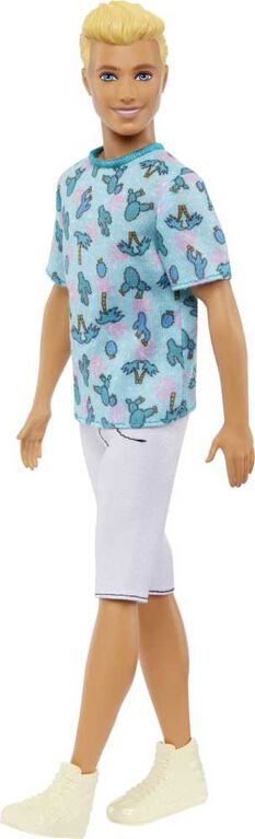 Barbie -Fashionistas -Ken -Poupée 211, t-shirt cactus