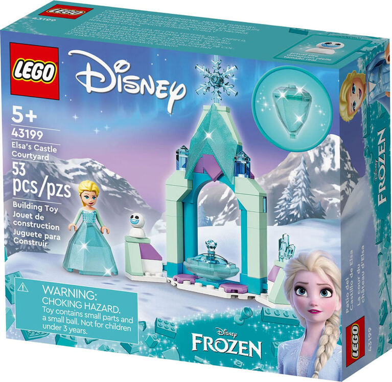 LEGO  Disney La cour du château d'Elsa 43199 Ensemble de construction (53 pièces)