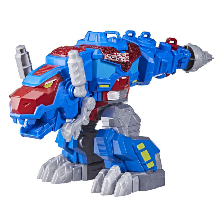 Transformers Dinobot Adventures Optimus Prime T-Rex Converting Toy with Lights and Sounds
