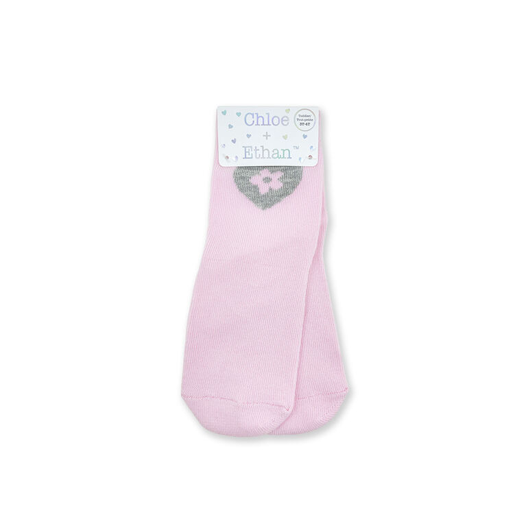 Chloe + Ethan - Toddler Socks, Pink Daisy