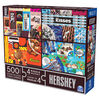 Hershey's, Coffret de 4 puzzles, 500 pièces qui se combinent pour former un méga puzzle : Reese's, Hershey's Kisses, Almond Joy