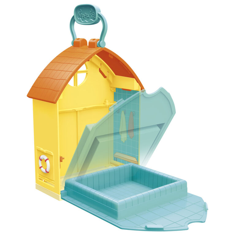 Peppa Pig Peppa's Adventures Peppa's Swimming Pool Fun Playset Preschool Toy,
