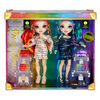 Rainbow High Special Edition Twin 2-Pack Fashion Dolls, Laurel and Holly De'Vious -dressed in Multicolored Rainbow Metallic Printed Outfits with Doll Accessories, Great Gift and Toy for Kids 6-12 Years Old