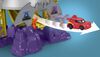 Fisher-Price DC Batwheels Race Track Playset, Launch and Race Batcave with Lights Sounds and 2 Toy Cars