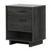 Fynn Nightstand with Drawers Gray Oak