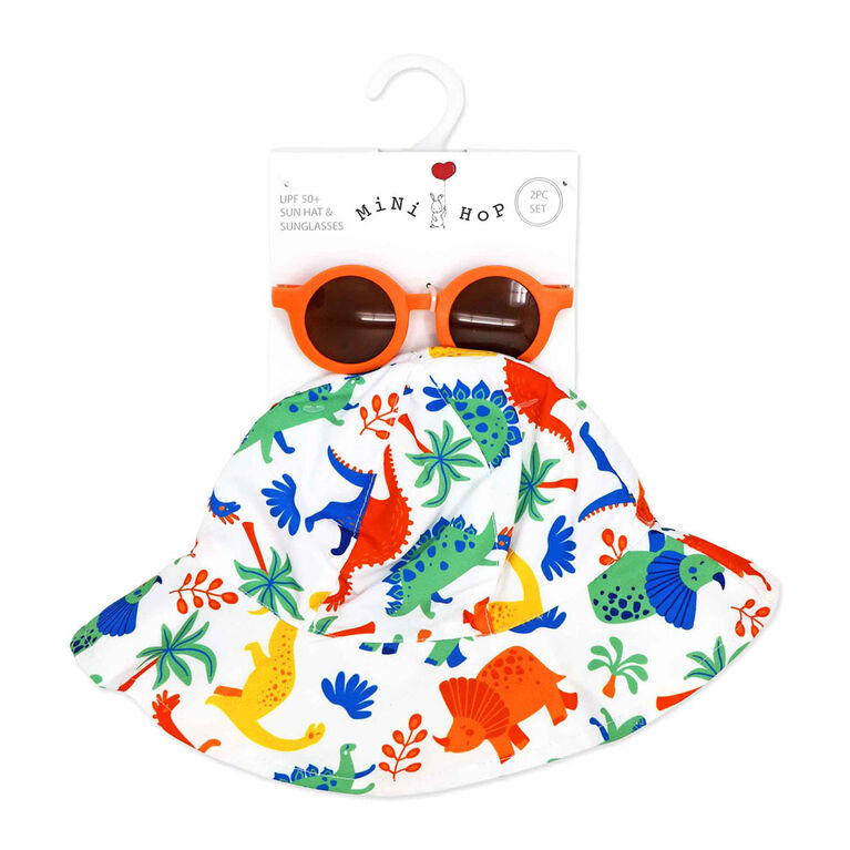 Mini Hop Boys Sunhat and Glasses: Dinosaur