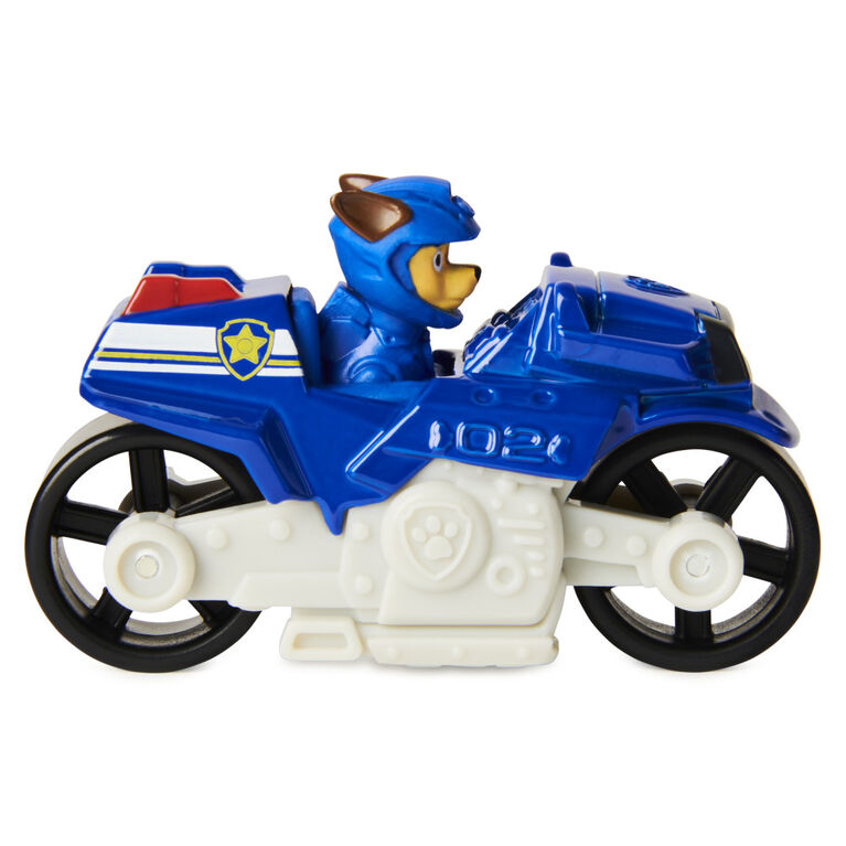 PAW Patrol, True Metal Chase Collectible Die-Cast Vehicle, Moto Pups Series 1:55 Scale