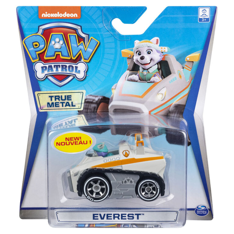 PAW Patrol, Véhicule Everest en métal True Metal à collectionner, Série  Classique à l'échelle 1:55