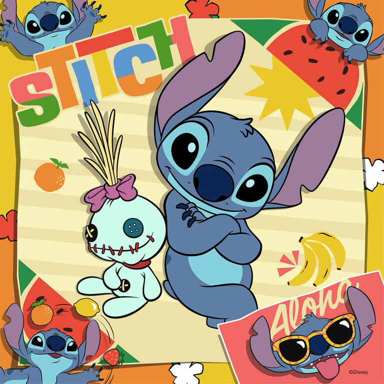 Casse-tête Ravensburger Disney Stitch 3 x 49 pcs
