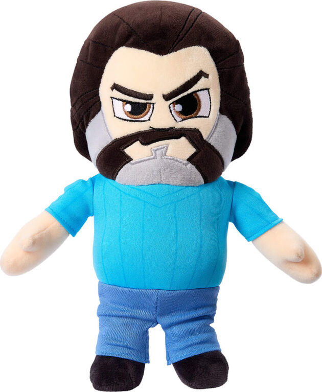Minecraft Steve Plush Toy, 8-inch Collectible Soft Doll Inspired by A Minecraft Movie