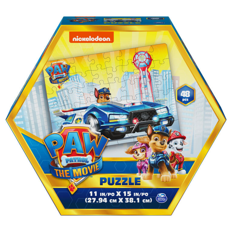 La Pat' Patrouille : Le Film, Puzzle de 48 pièces, pour les enfants à partir de 4 ans, Chase