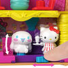 Hello Kitty Hamburger Diner Compact (4.9-in / 12.5-cm) with 2 Sanrio Minis Figures, Stationery Notepad and Accessories