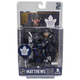 McFarlane's SportsPicks-NHL 7"Posed Fig - Auston Matthews (Toronto Maple Leafs)  Label d'or