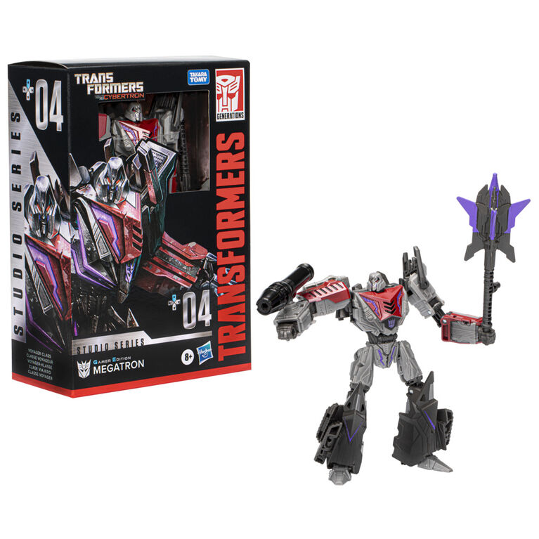 Transformers Studio Series Voyager 04 Transformers: War for Cybertron Gamer Edition Megatron 6.5 Inch Action Figure