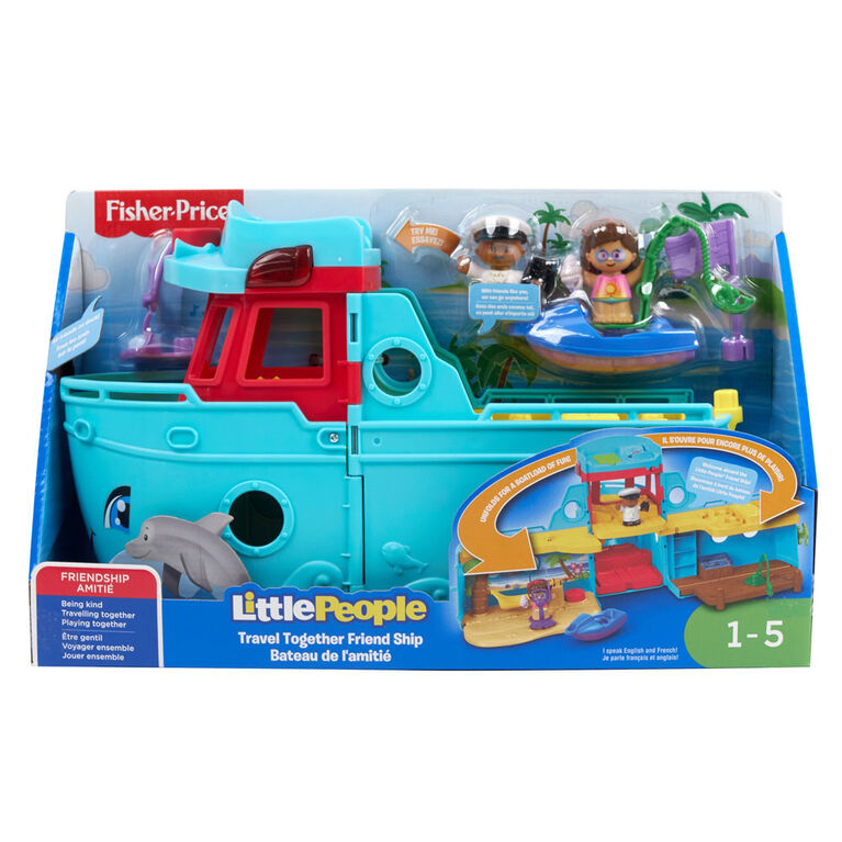Fisher-Price Little People Travel Together Friend Ship - Bilingual Edition