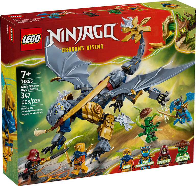 LEGO NINJAGO Ninja Dragon Riyu's Battle Building Toy for Boys, Girls, & Kids, Ages 7+ - 71855