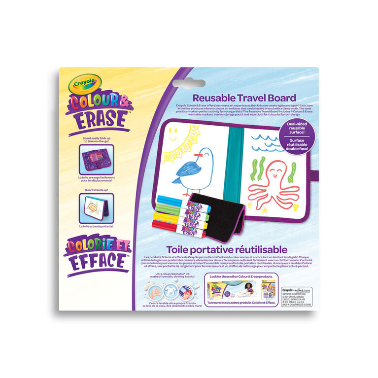 Crayola Colorie et efface toile portative réutilisable