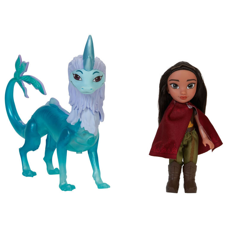 Disney's Raya and the Last Dragon - 6" Petite Raya Doll and Sisu Dragon Figure Gift Set - R Exclusive