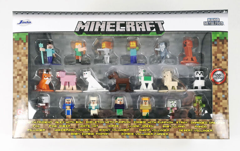 Minecraft Nano Metal Figues 20 Pack