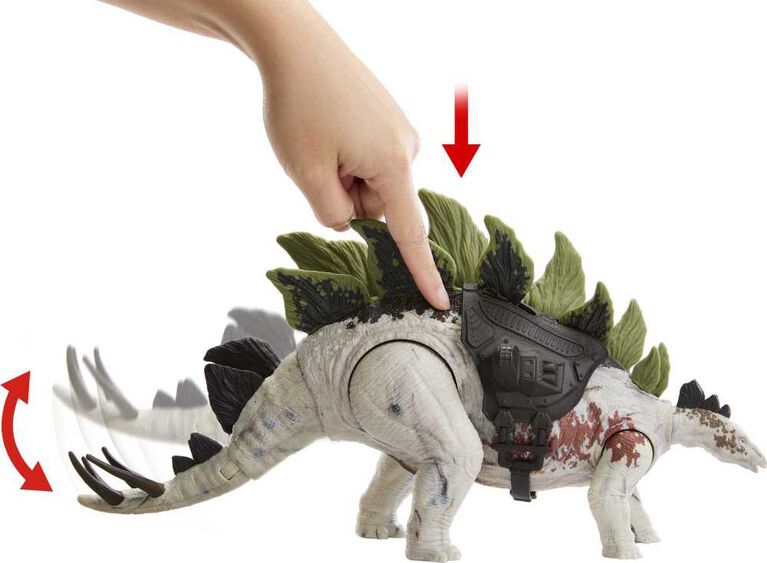 JURASSIC WORLD Figurine Stégosaure MÉGA ACTION