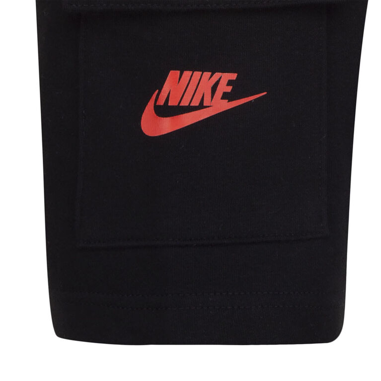 Nike Sportswear French Terry Cargo Shorts Set - Black