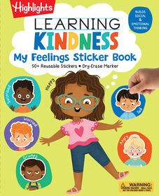 Learning Kindness My Feelings Sticker Book - English Edition