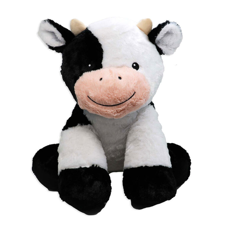 Plushies by Baby Mode Peluche vache noire et blanche - 18"