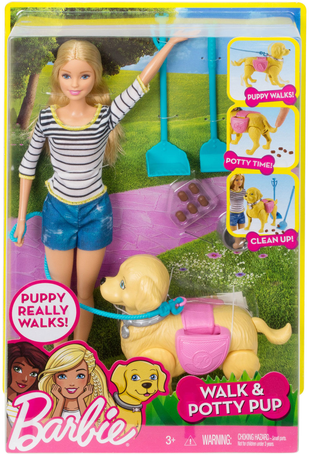 barbie walking puppy