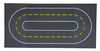 Strictly Briks - Stackable Road Baseplates - 10" x 10" - 32 x 32 pegs - 8 Baseplates - 4 Straight and 4 Curved