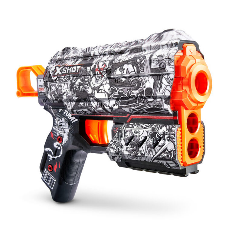 Zuru X-Shot Skins Flux Dart Blaster - Illustration (8 fléchettes)