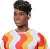 Barbie Fashionistas Ken Doll #22 with Hearing Aids Wearing an Orange Shirt & Jelly Shoes