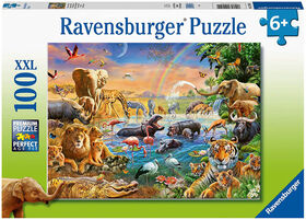 Ravensburger - Savannah Jungle Waterhole Puzzle 100pc