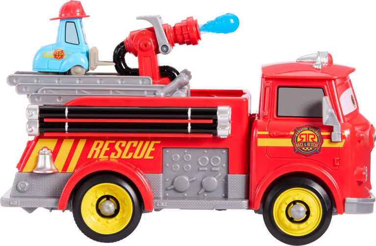 Disney and Pixar Cars Radiator Springs Race & Rescue Fire Fighting Red & Guido & Accessories