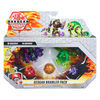 Bakugan, Geogan Brawler Pack de 5, Geogan Arachnia et Amphrog exclusifs et 3 figurines articulées à collectionner Bakugan