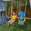 KidKraft River Canyon Wooden Swing Set / Playset with Slide, Glider and Monkey Bars