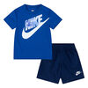 Ensemble T-shirt et Shorts Nike - Bleu Marin - Taille 2T