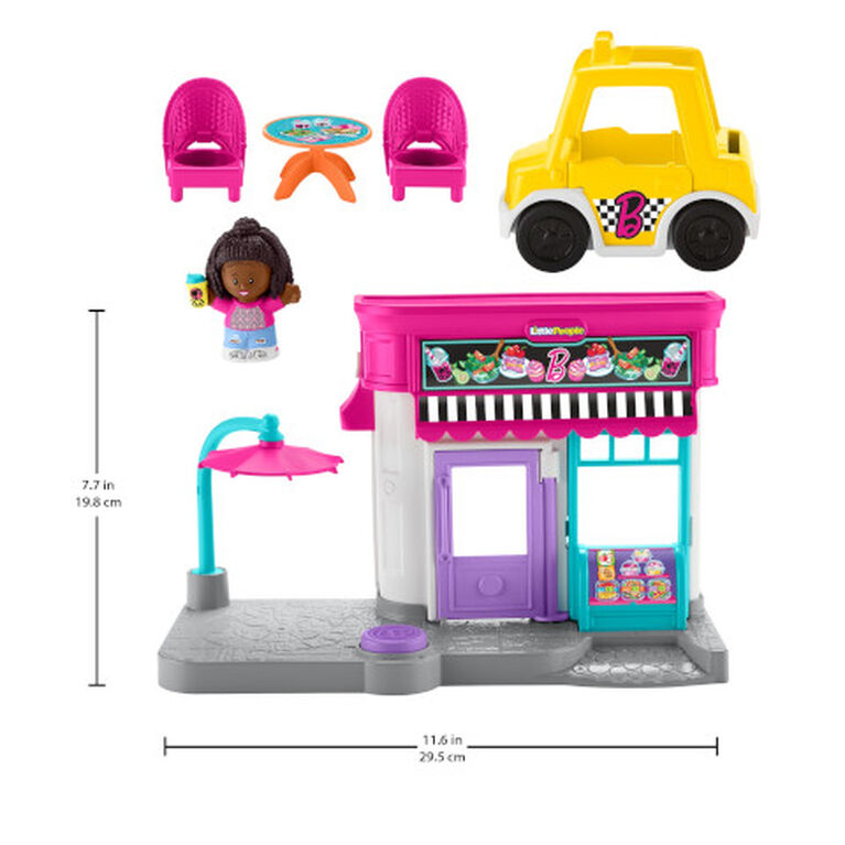 Fisher-Price - Barbie - Café Aventures en ville et taxi par Little People