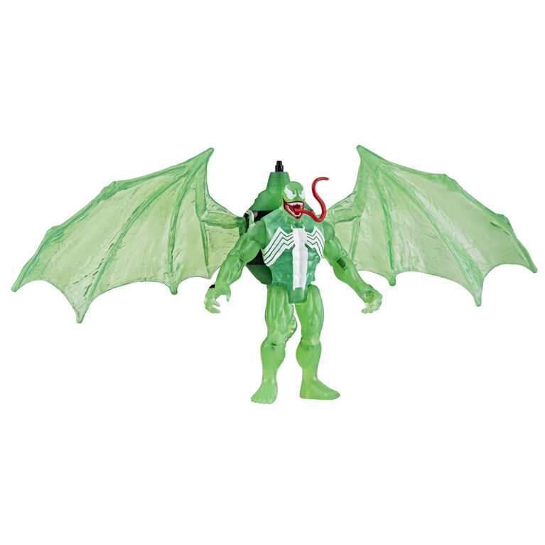 Marvel Spider-Man Epic Hero Series Web Splashers Green Symbiote Hydro Wing Blast Action Figure and Vehicle Playset