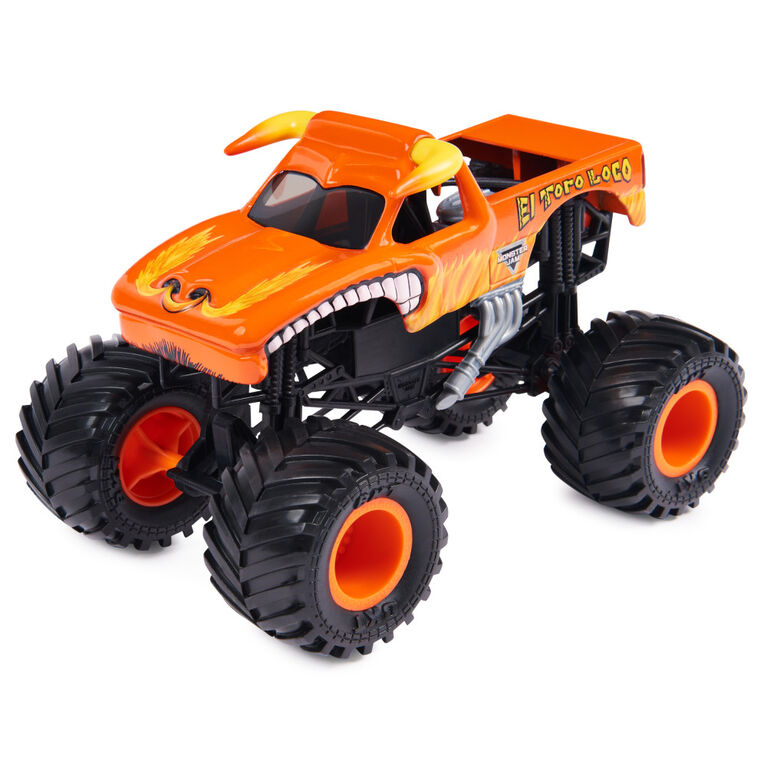 Monster Jam, Official El Toro Loco Monster Truck, Collector Die-Cast Vehicle, 1:24 Scale