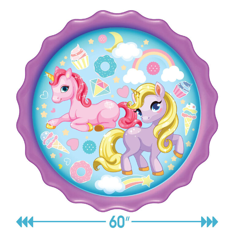Splash Buddies Unicorn Sprinkler Mat - English Edition