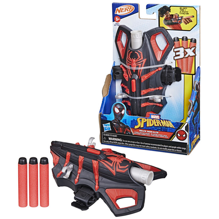 Marvel NERF Spider-Man Miles Morales Thwip-Tech Blaster Role Play Toy