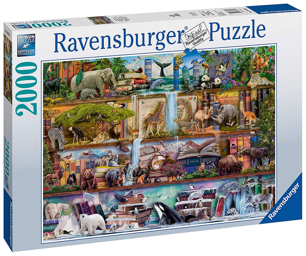 Ravensburger Jigsaw Puzzle WORLD OF BOOKS Travel Shelves 2000 Pieces