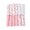 Jesse & Lulu 12-Pack Sky Theme Washcloth: Pink