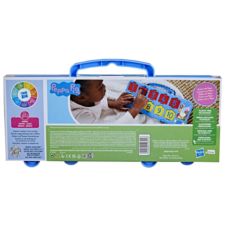Peppa Pig Toys Peppa's 1-2-3 Bus, 1 to 10 Counting Toys, Kids Toys