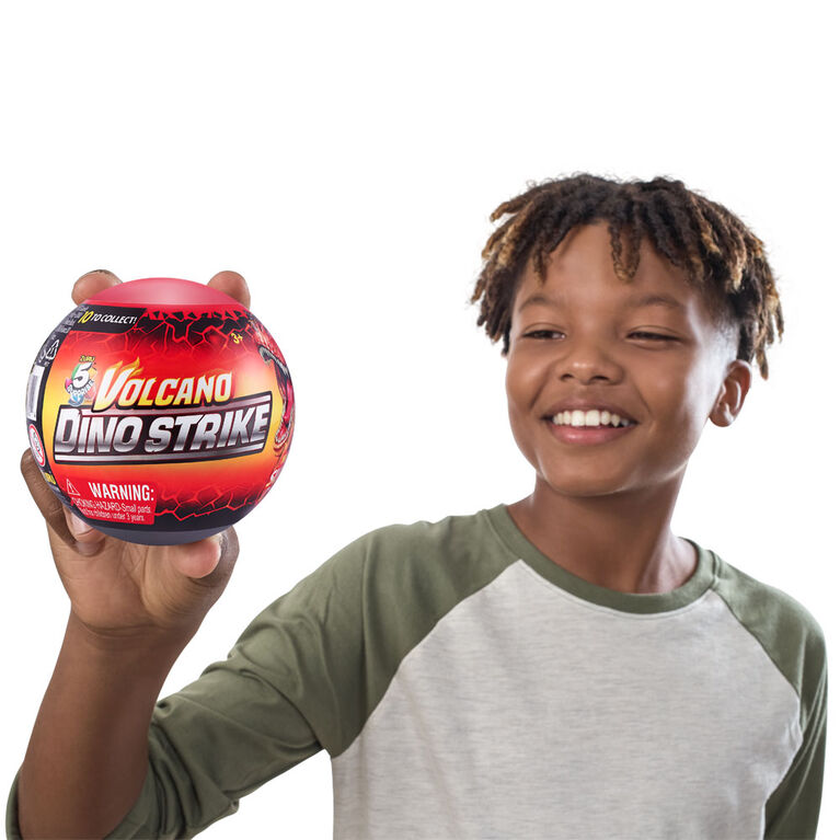 5 SURPRISE Dino Strike Volcano Series 4 Mystery Collectible Capsule by ZURU