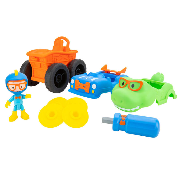 Blippi, véhicule vedette de 15,2 cm - Camion monstre à construire