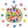 Horloge En Bois CoComelon Compte Avec Moi, Bois Recyclé, Jouet Educatif Et D'Apprentissage